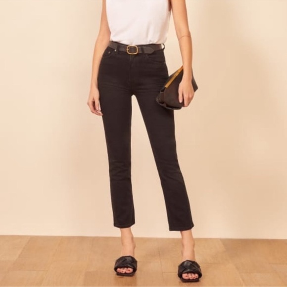 Reformation Denim - Reformation Lisa High Rise Straight Leg Jeans size 26